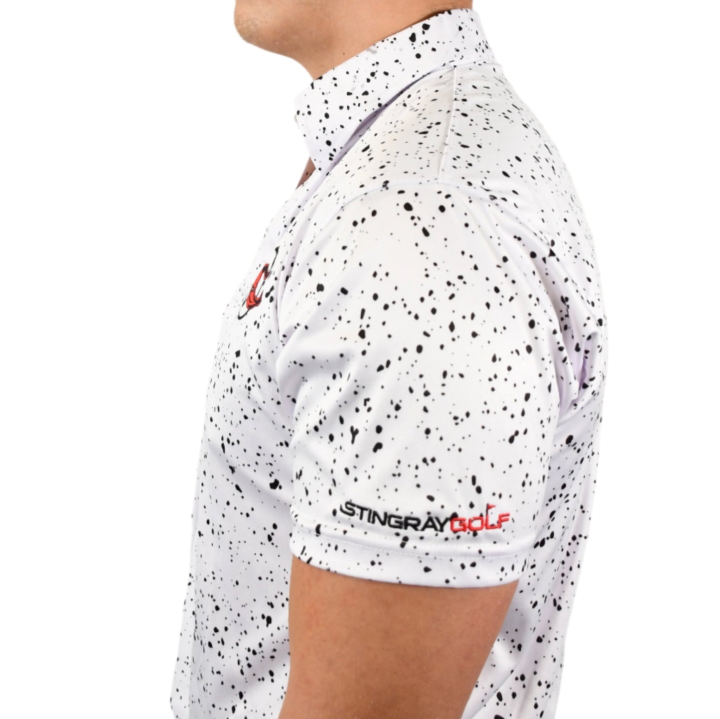 Splatter White Polo